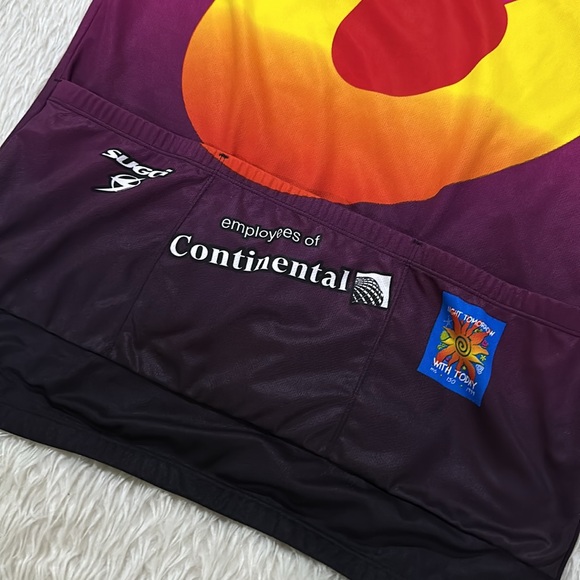 Sugoi pink yellow riding for the cure cycling jersey size xl - Picture 6 of 6
